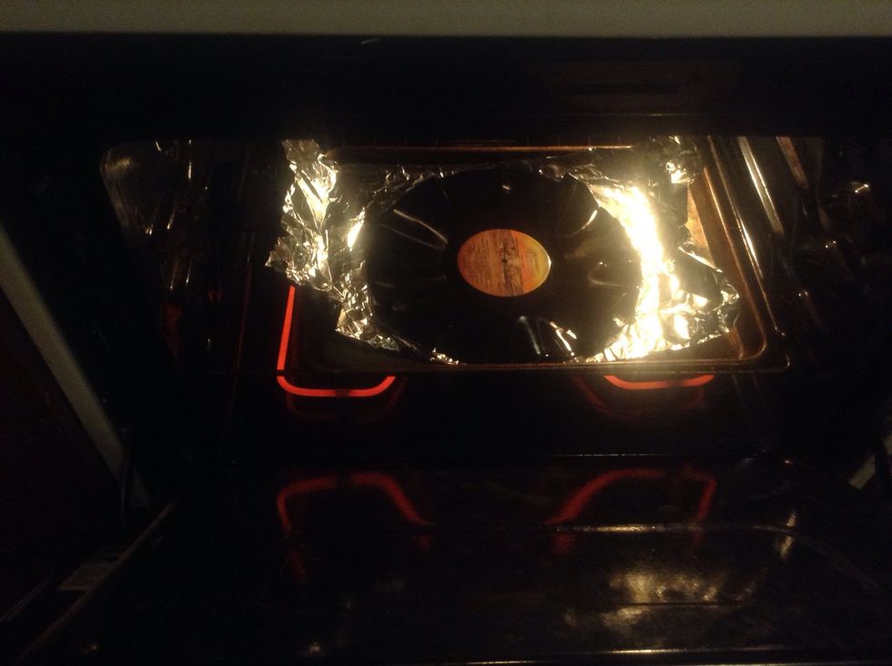 Reheat the record once all the cuts have been made.