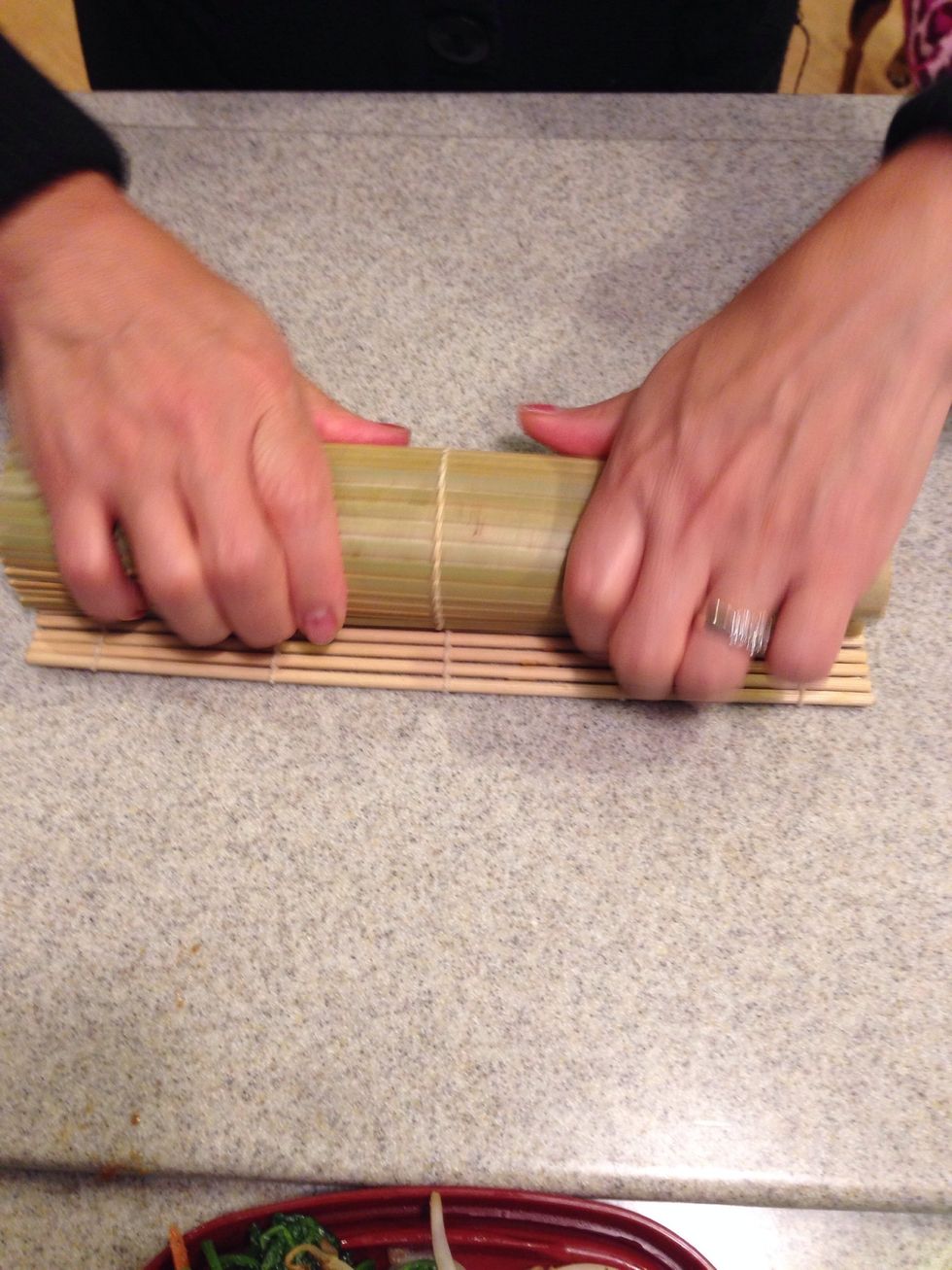 Reinforce with aforementioned sushi roller thing-a-ma-bob.