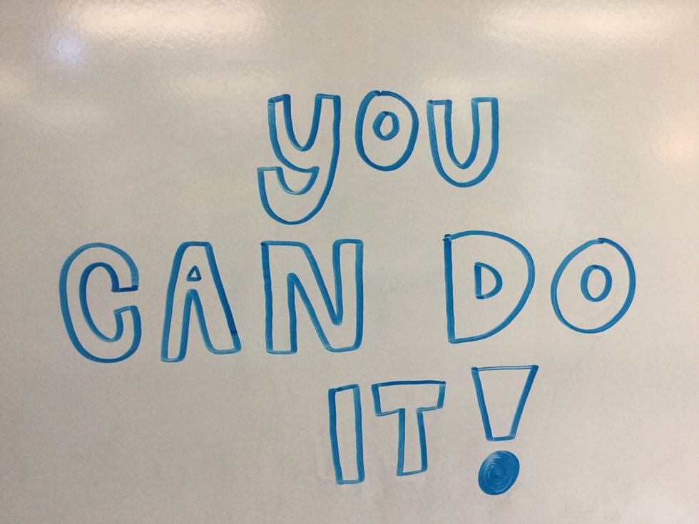 Relax ! Be confident in yourself and your abilities !