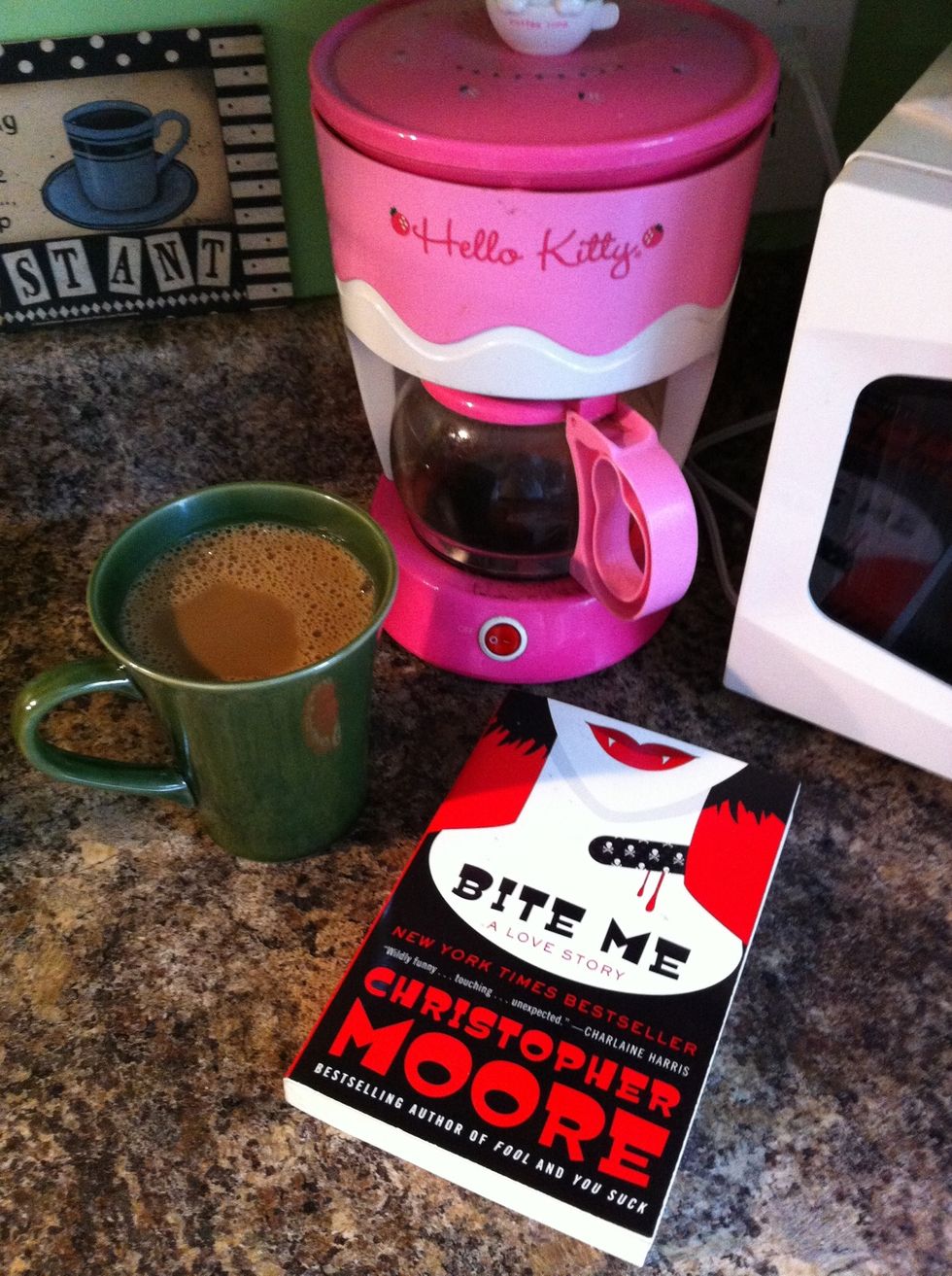 Relax with a cup of joe and a good book