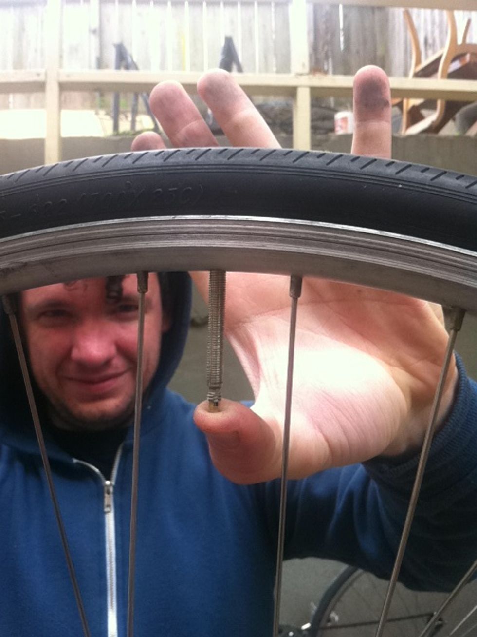 release air from the tube