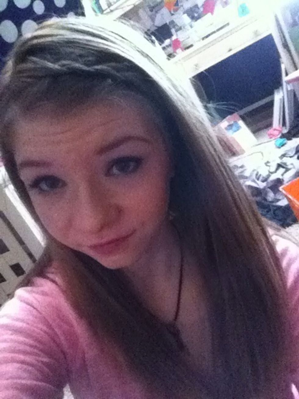 Release the rest of your hair and TA-DA! Make sure you cover the end of the braid and the bobby pins(: