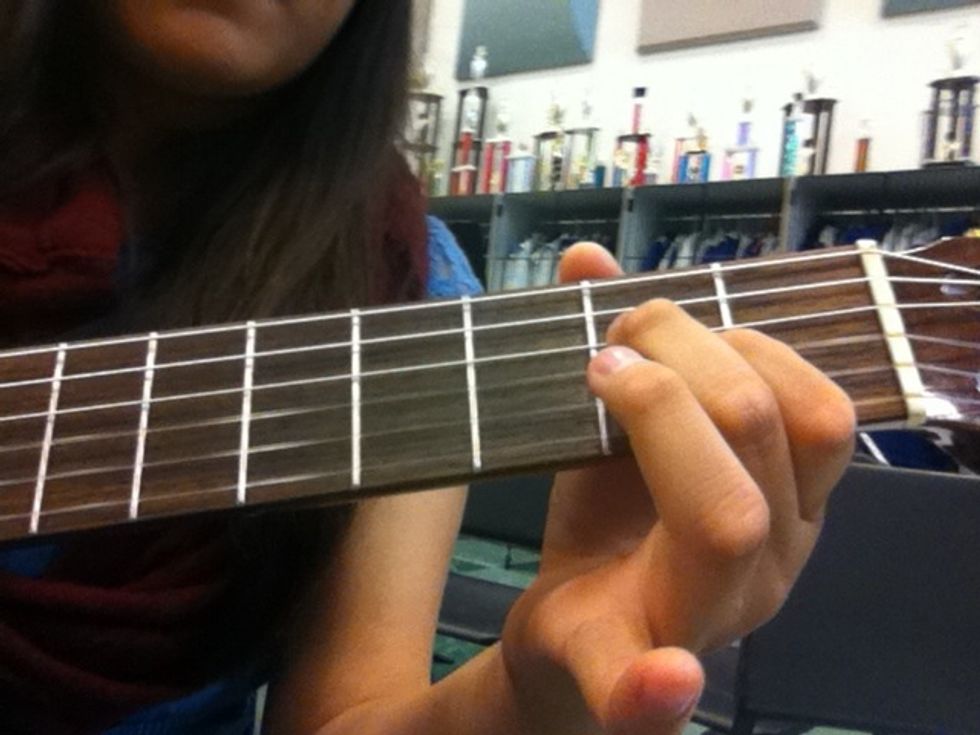 Release your 3rd finger again