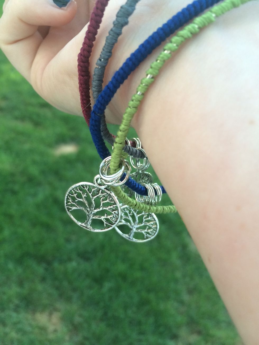 Remember, don't make this bracelet look perfect, flaws are what make it special.