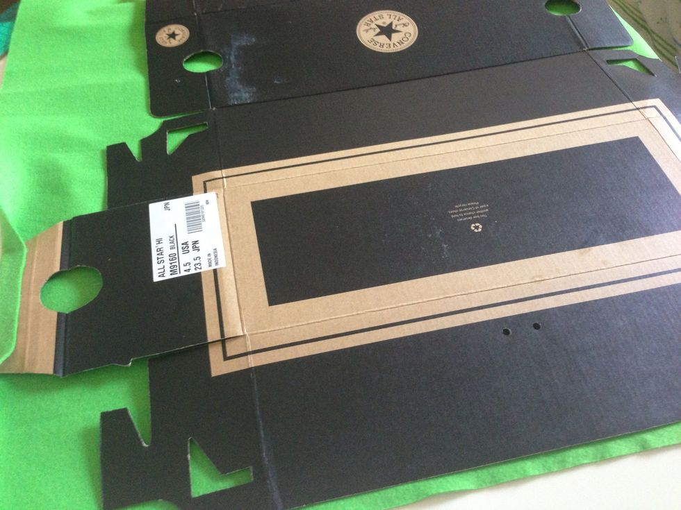 remember I will cover first inside not the outside of the box