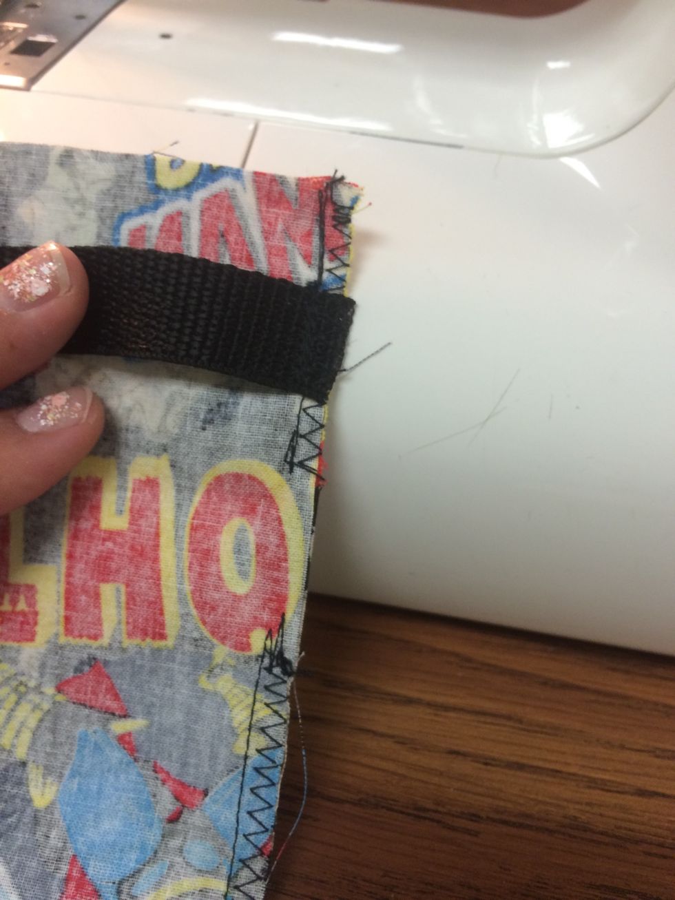 REMEMBER- Leave the hole open!!!! Repeat on other side.