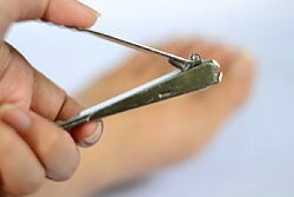 Remember to cut your toenails short. Fingernails are fine long, but long toenails will make your feet start to smell.