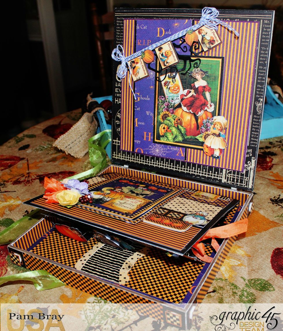 Remember to decorate the inside of the box.