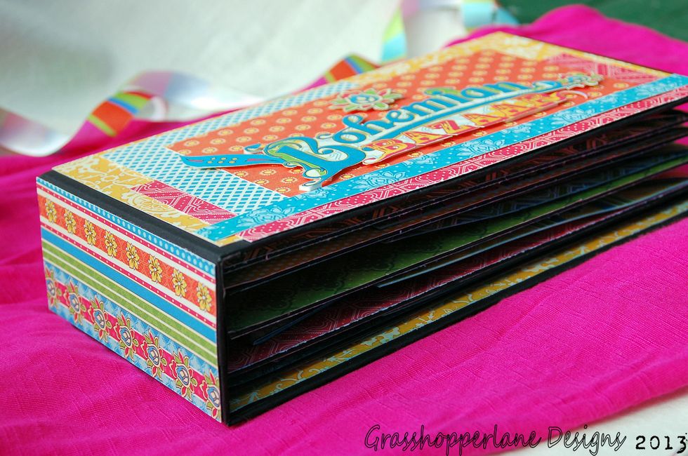 Remember to decorate the spin and the back of your book.