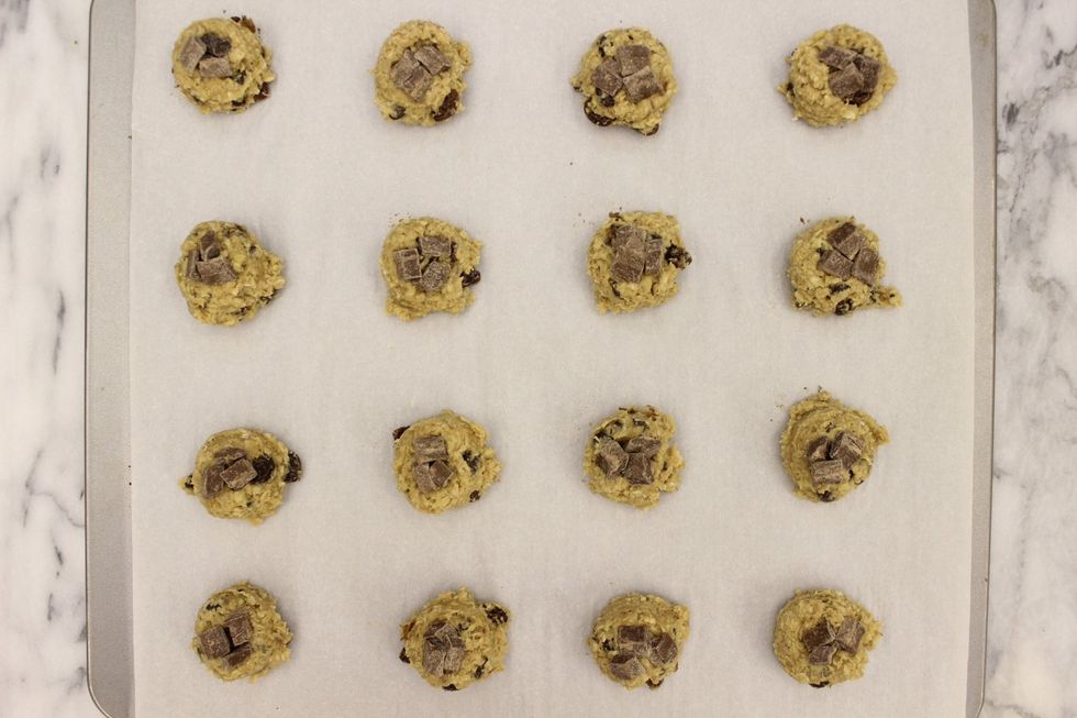 Remember to freeze the dough trays before baking.