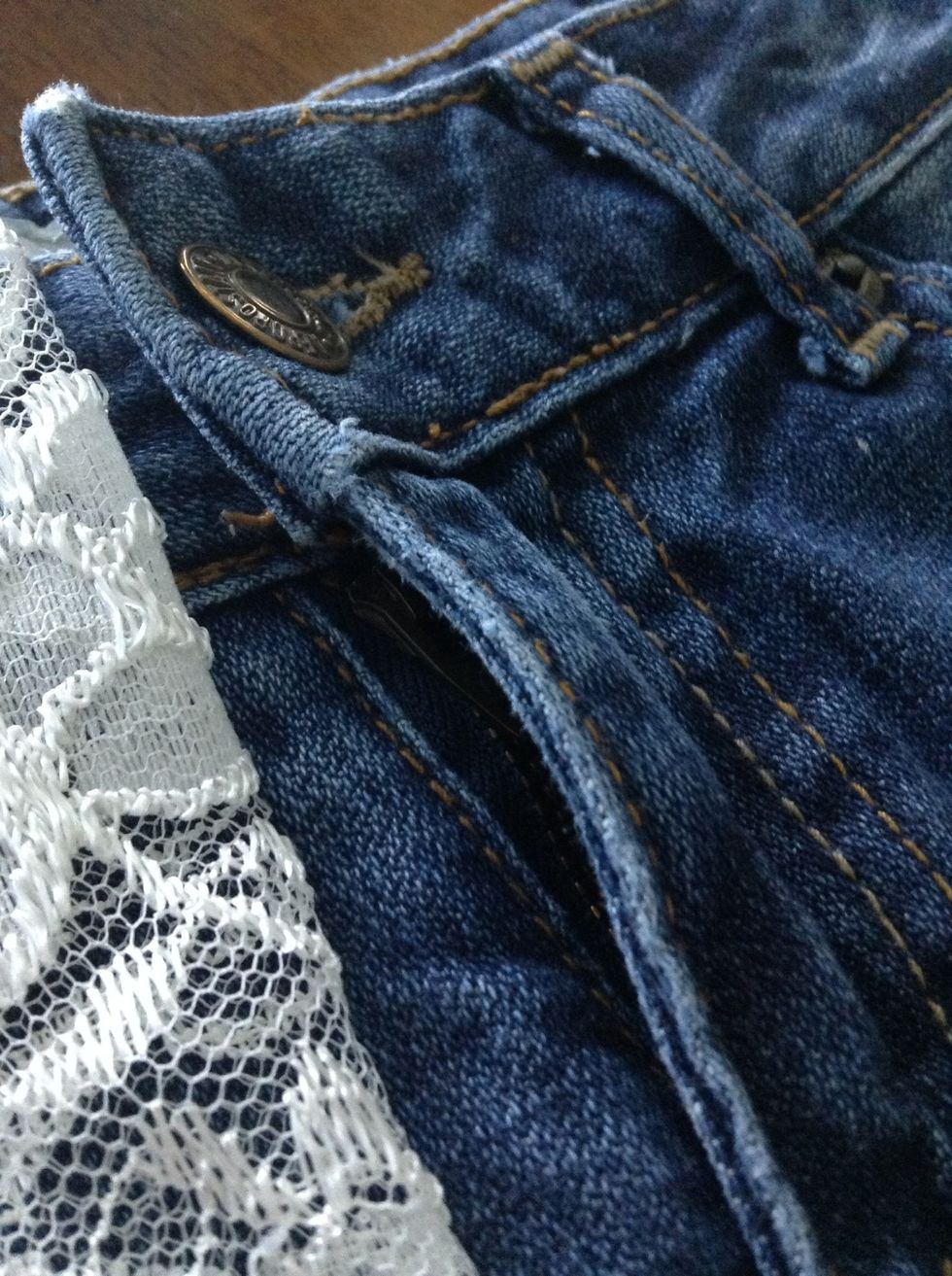 remember to go UNDER, not OVER the zippered part