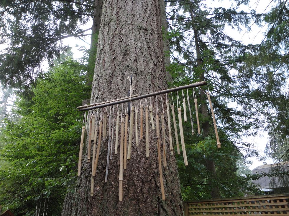 Remember to hang them someplace where you can hear them! I hung mine outside the kitchen and bedroom windows.  Epic!!