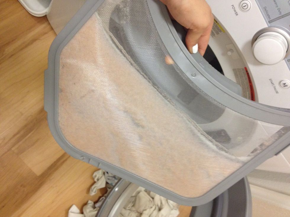 Remember to remove lint from the lint trap, before and drying...could cause a fire.