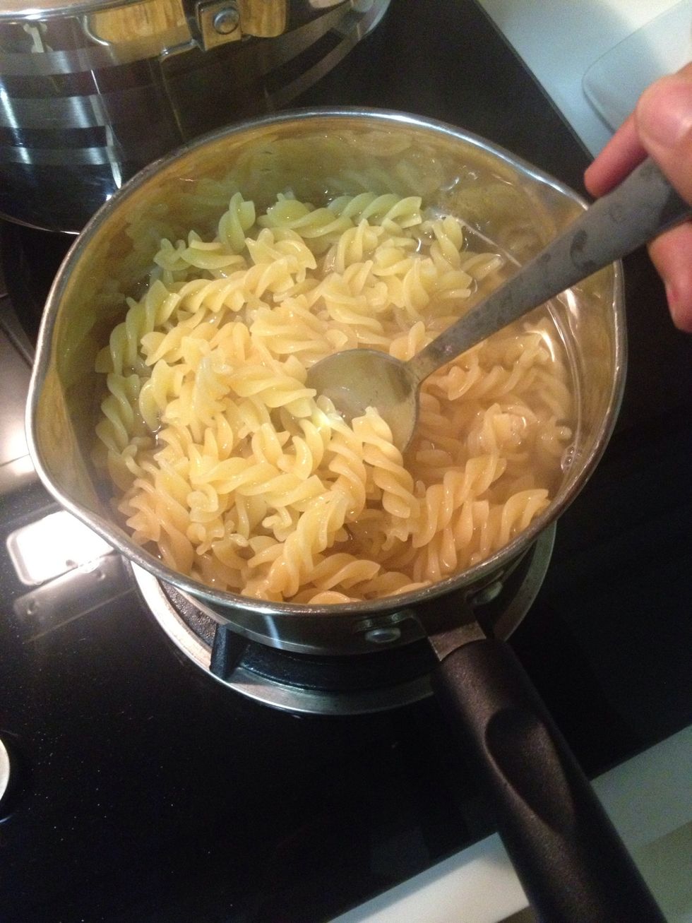 Remember to stir your pasta occasionally.