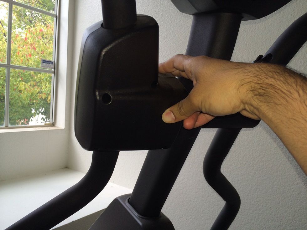 Remove 4 screws from enclosure. One enclosure on each side.