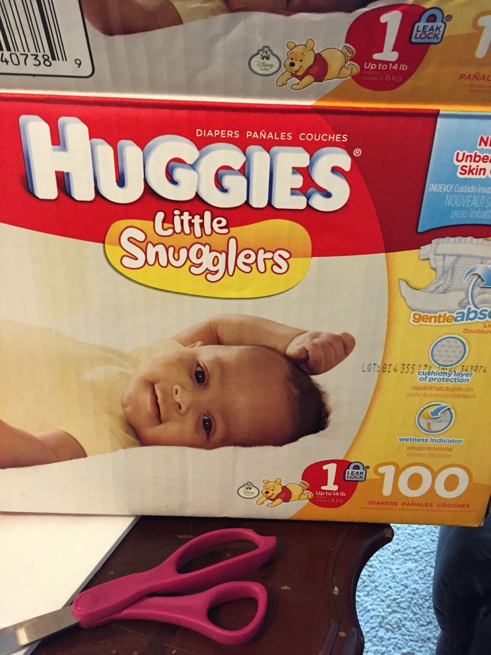 Remove all the diapers from the box