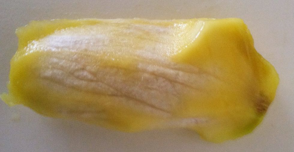 Remove all the fruit from the seed.