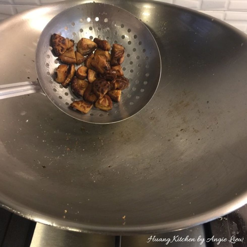 Remove and drained well.