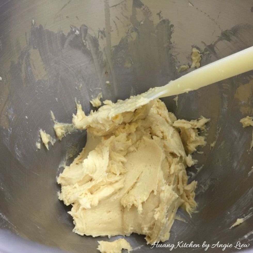 Remove bowl from the electric mixer.
