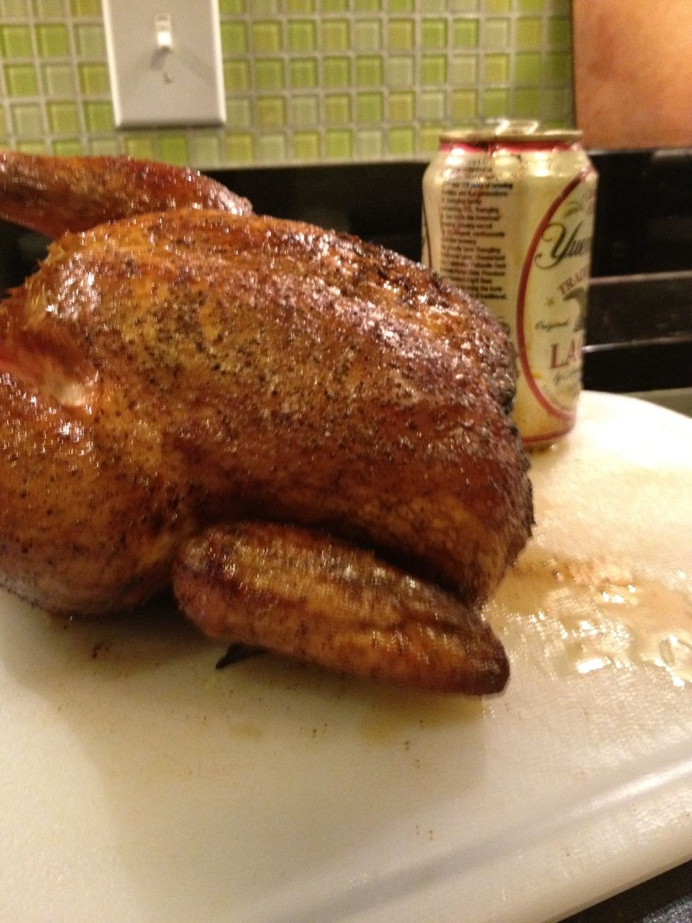 Remove can and let sit for five minutes. Enjoy the smell. .