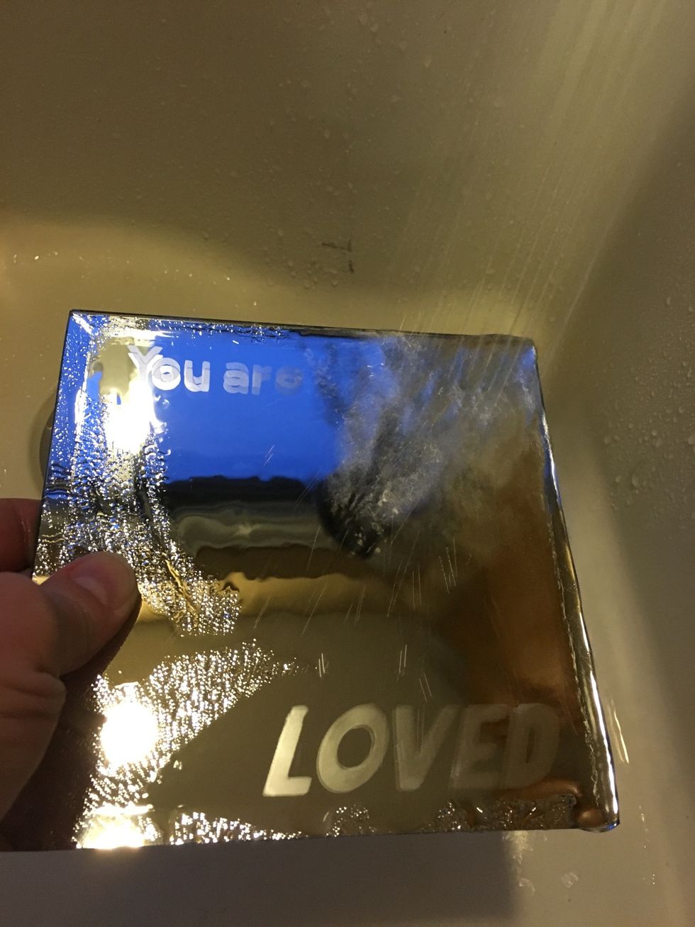Remove Contact paper and rinse thoroughly.