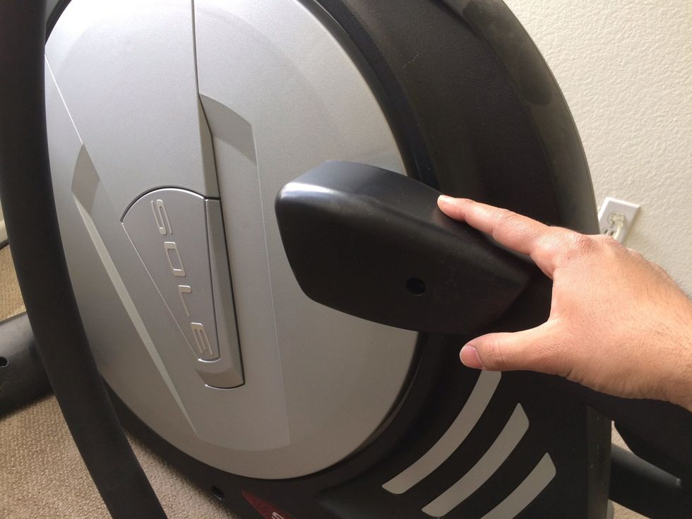 Remove cover. 1 short bolt. Remove cover on both sides.