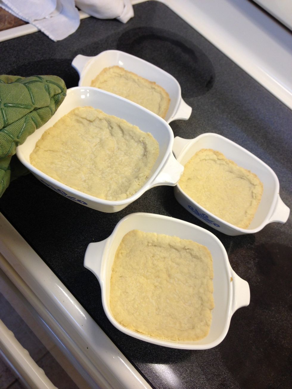 Remove crust(s) from oven.