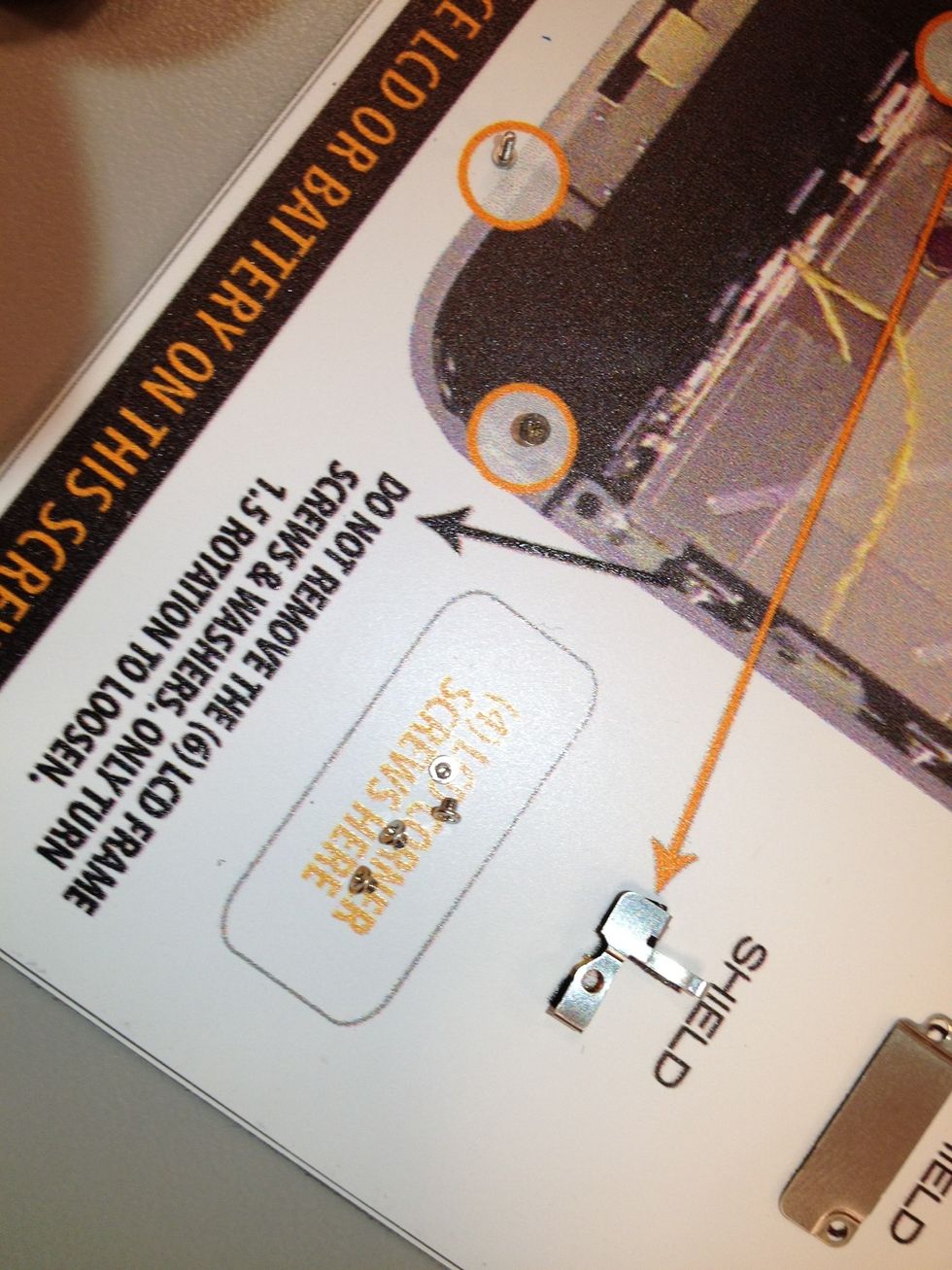 Remove each corner screw and place them on the ScrewMat accordingly. As you will see below that box, the remaining screws on the sides need to just be loosened a bit.