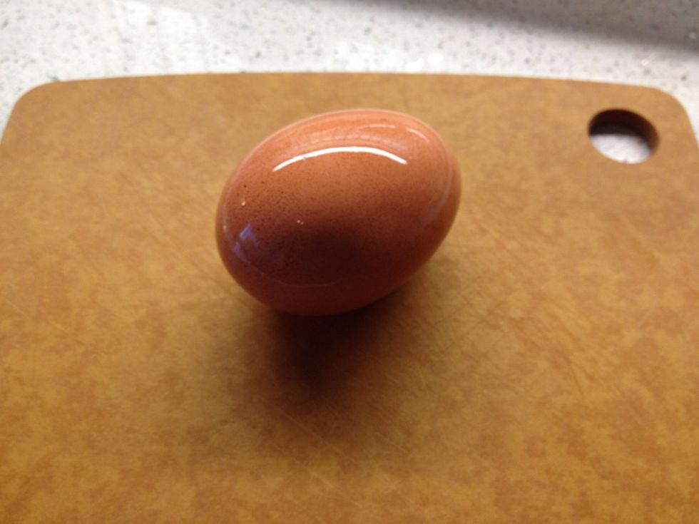 Remove egg from ice bath.
