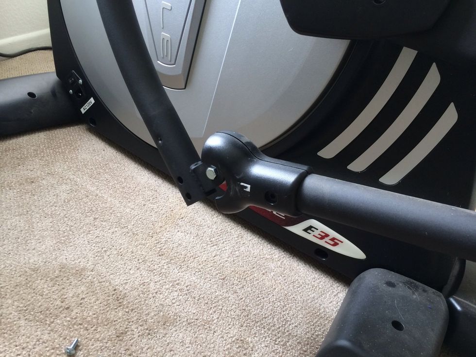 Remove enclosure. 2 bolts; 2 small screws; remove enclosure on each side.