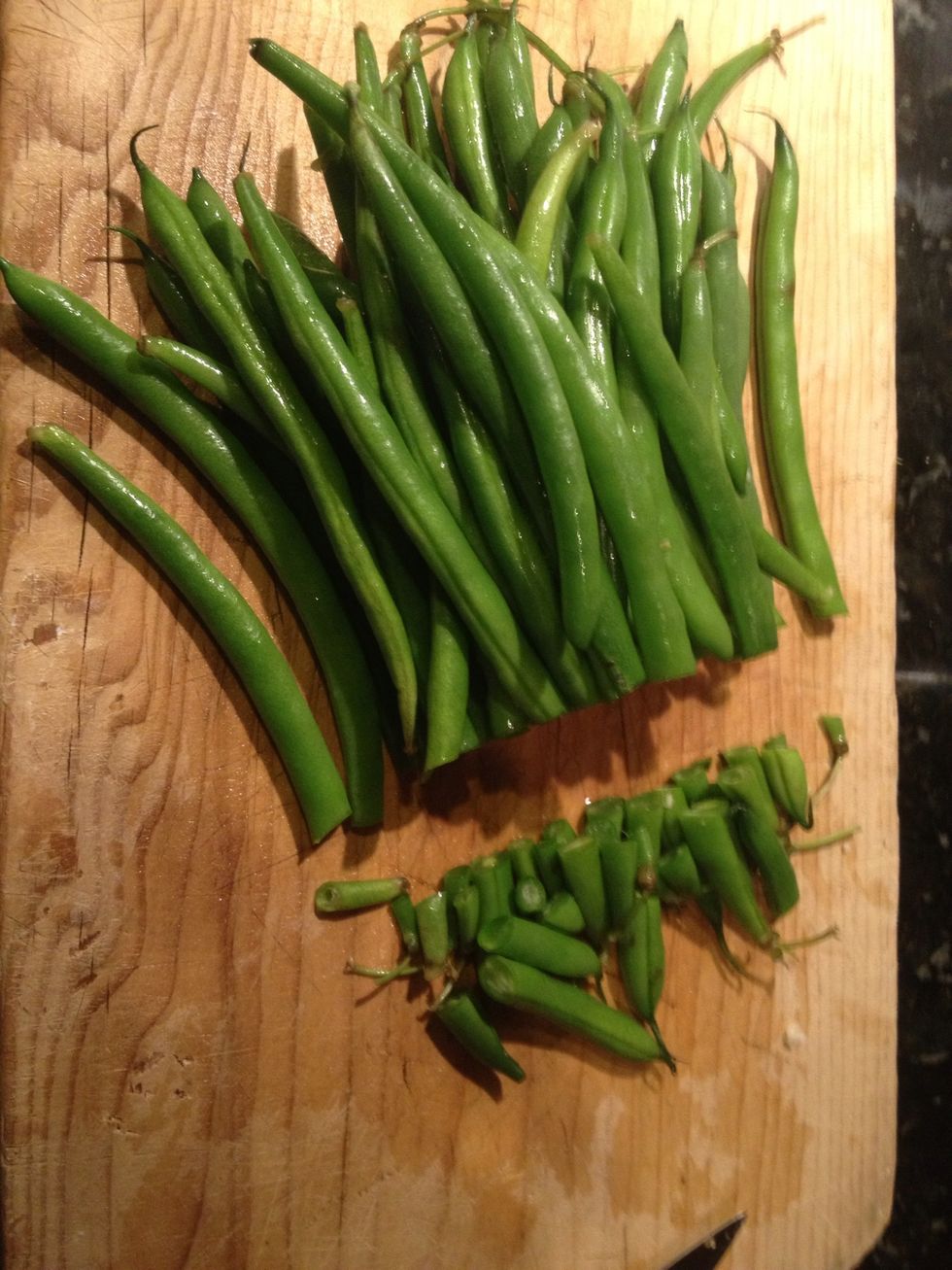 Remove ends...not so tasty!
