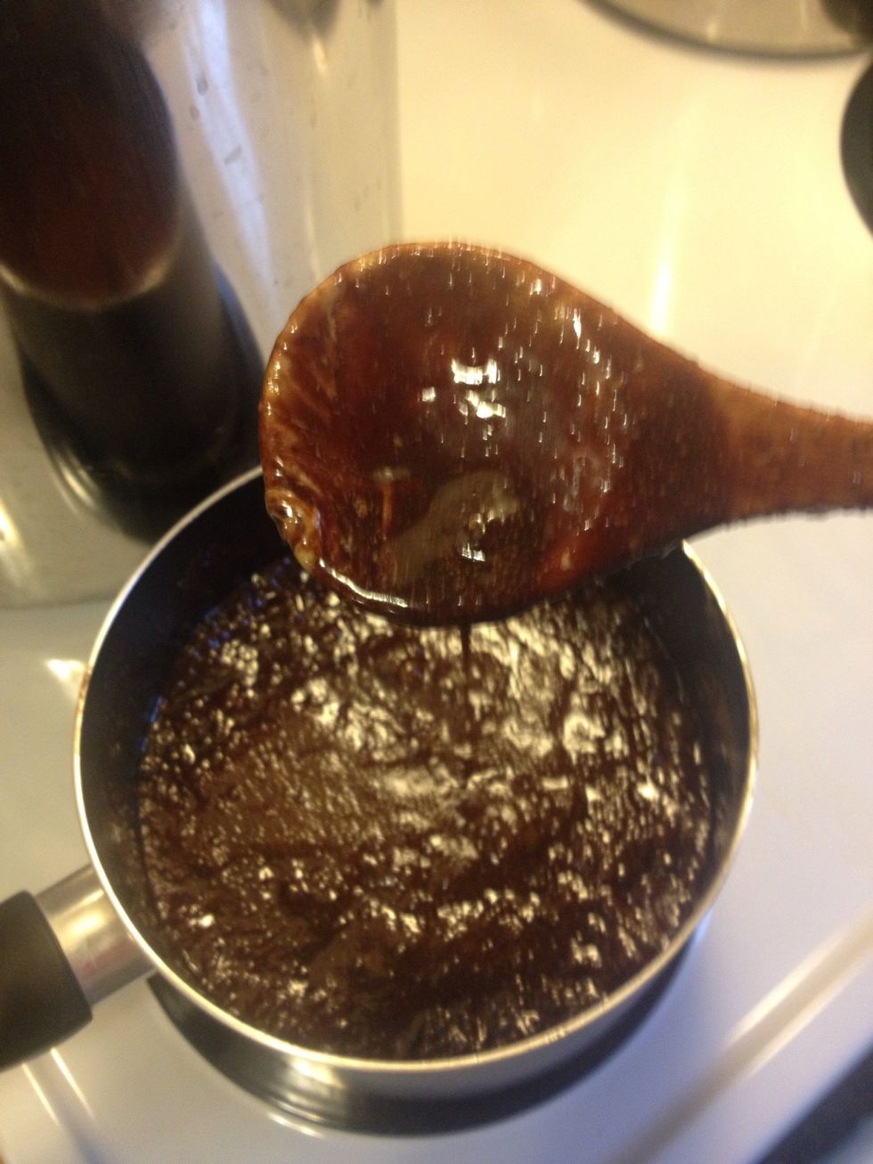 Remove from heat, add peanut butter and vanilla