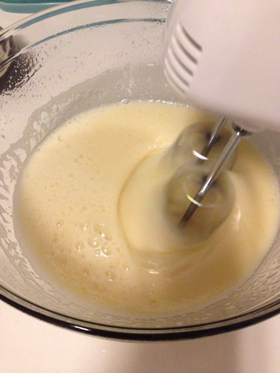 Remove from heat and beat on low with hand mixer for 1 minute, then increase speed to high and beat until stiff peaks form - this can take anywhere between 5 and 15 minutes