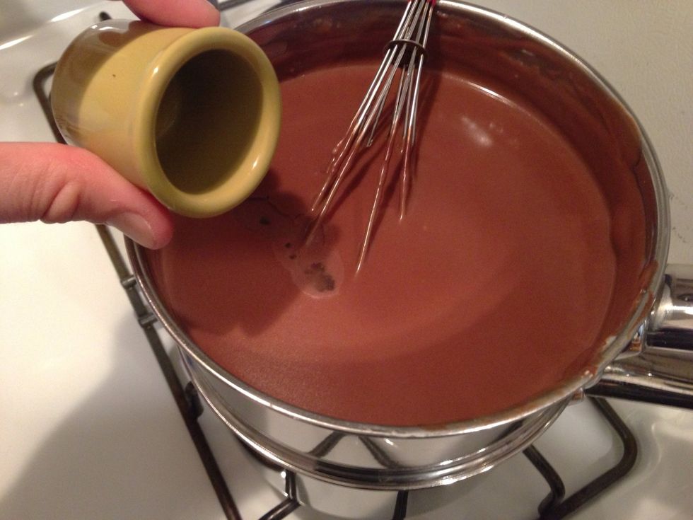 Remove from heat and stir in the vanilla.