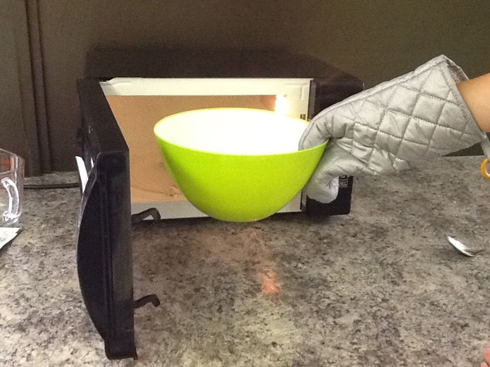Remove from microwave