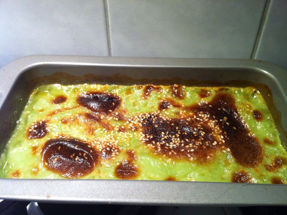 Remove from oven after 40 mins