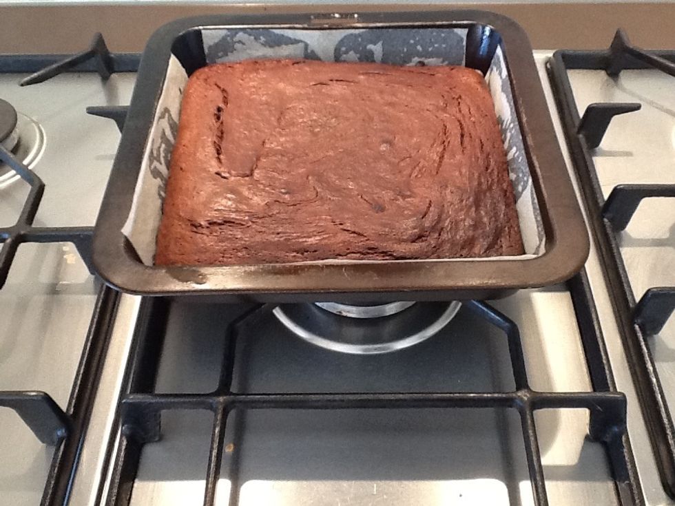 Remove from oven and allow to cool in the tin for 15 minutes. Then transfer to the fridge to set for 1 hour. As tempting as it smells, don't skip this step as the centre needs time to set!