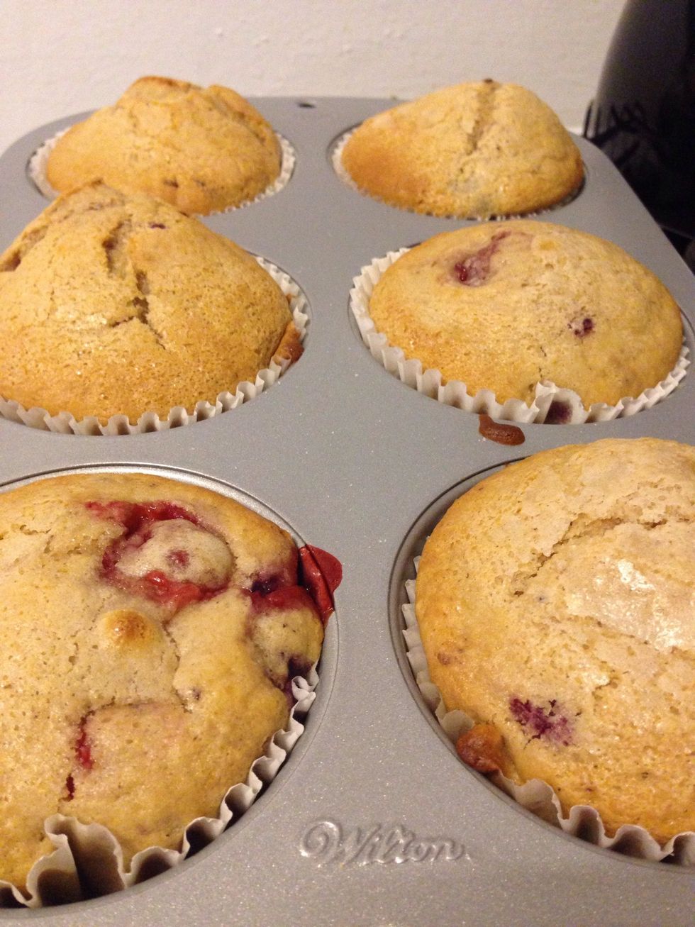 Remove from oven and let cool in pans (about 20 minutes) and move to cooling racks.