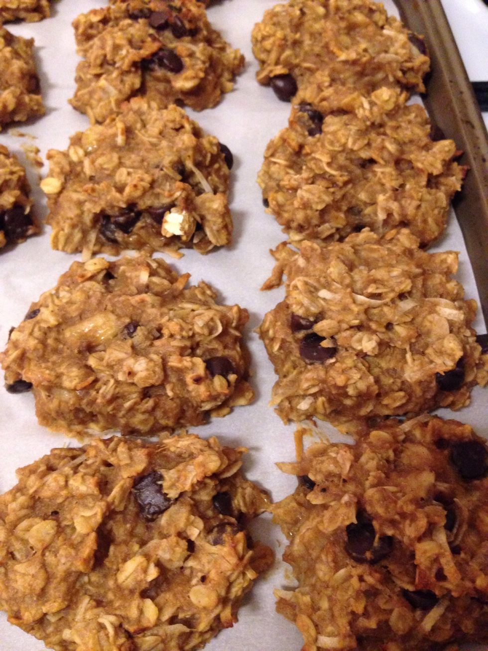 Remove from oven and let cool on cookie sheet for 15 minutes, then move to cooling racks.