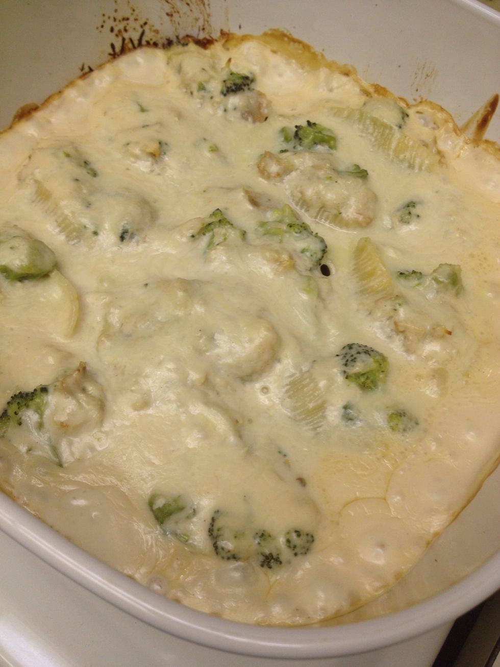 Remove from oven and let stand 5-10 minutes.