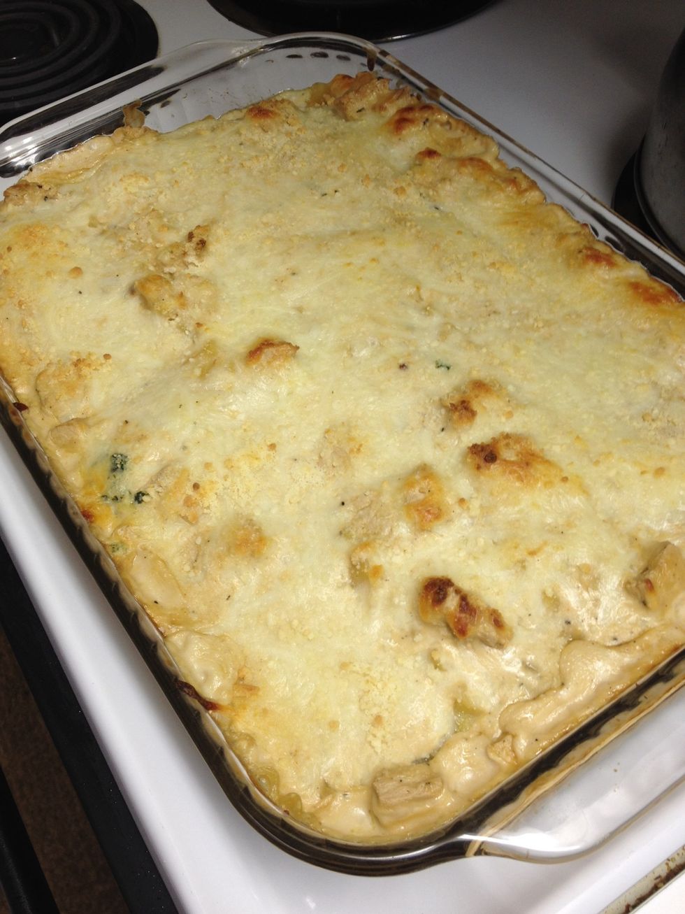 Remove from oven and let stand for 5 minutes before serving.