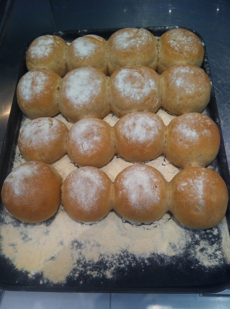 Remove from oven.