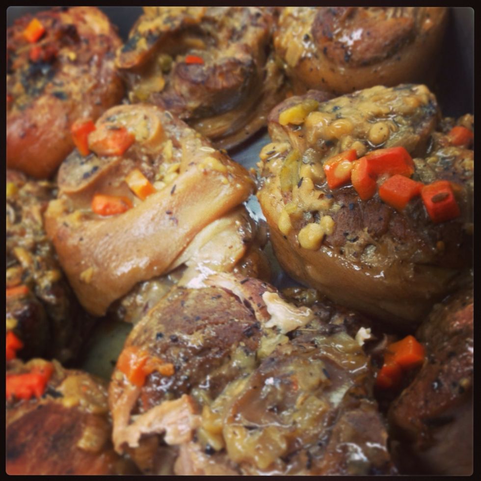 Remove from pan and adjust sauce consistency and flavor.