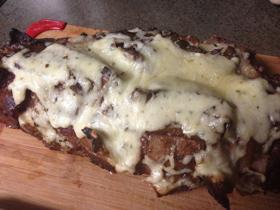 Remove from the grill and let it sit for 10 minutes.