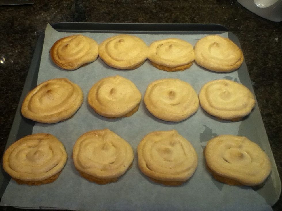 Remove from the oven and leave to stand for about 5 minuets. Remove from the baking tray and leave to stand on a cooling rack untill completely cool. (Room tempreture!) ENJOY! \ud83d\udc95