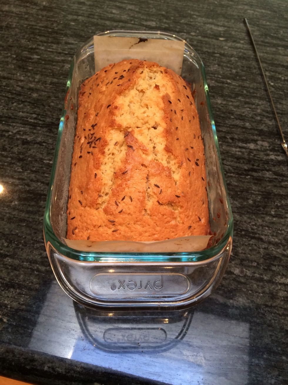 Remove from the oven, and let cool in the pan for 5 minutes.
