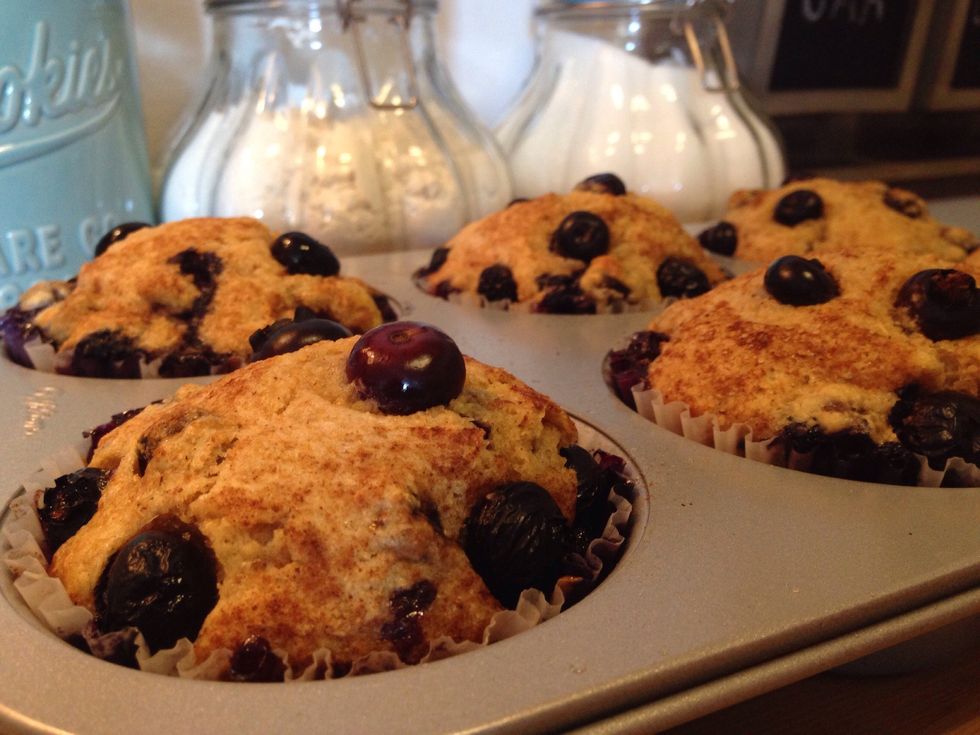Remove from the oven, let the muffins cool in the pan, and then store in an airtight container.