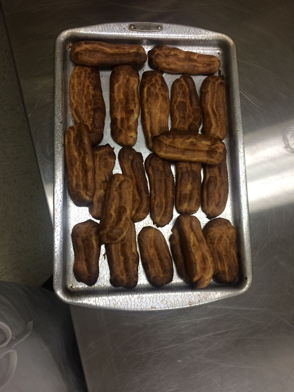 Remove from the oven when golden brown (before we removed ours as ours are overcooked)