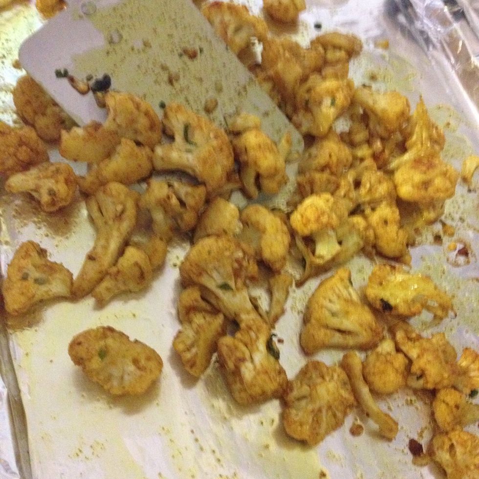 Remove from the over and turn them over with a spatula. Cook for about 10 more minutes.