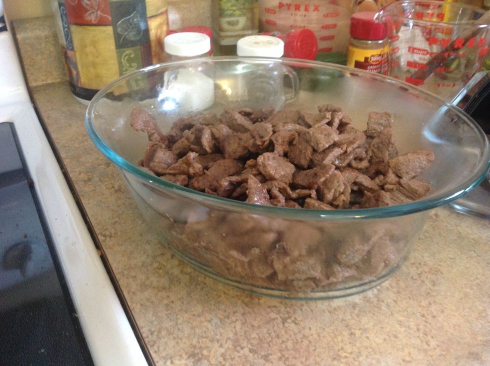 Remove meat from pan once cooked